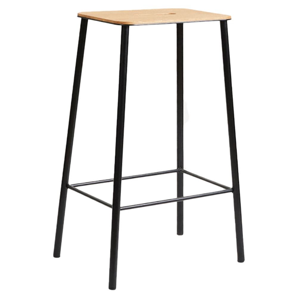 Adam Counter Stool - Oak, Black | Rouse Home