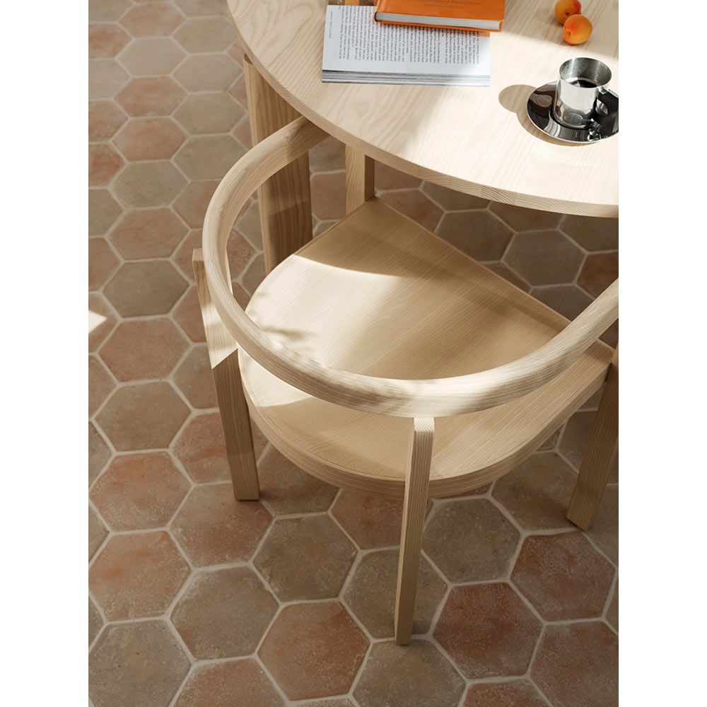 After Dining Table -  Ash Top, White Pigmented Ash Base