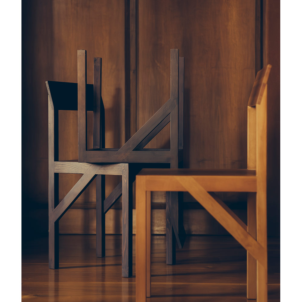 Bracket Chair - Dark Brown Ash