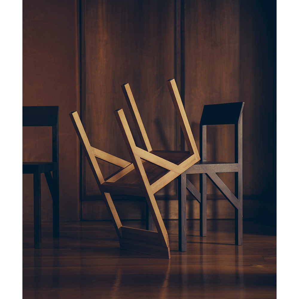 Bracket Chair - Dark Brown Ash