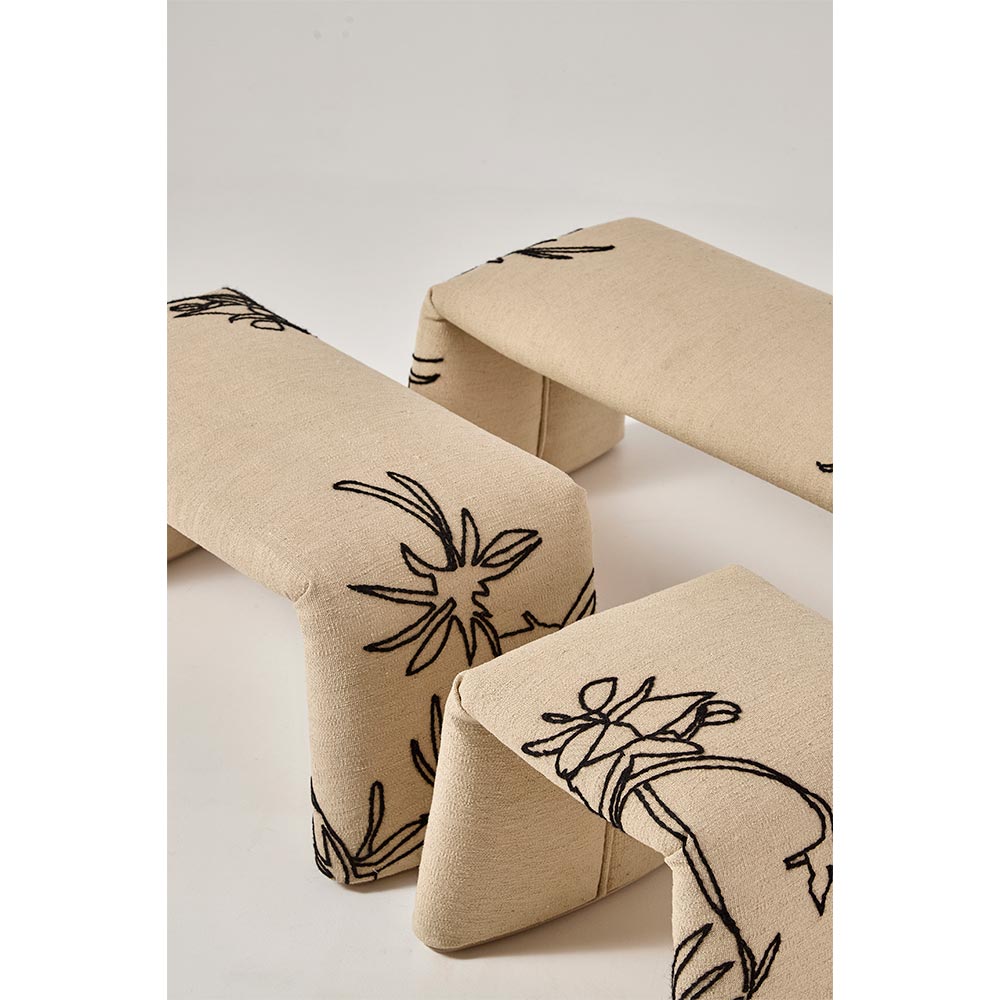 Folded Bench - Small, Flower