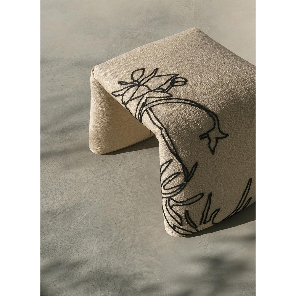 Folded Bench - Small, Flower