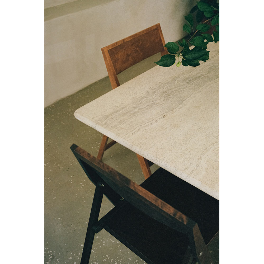 Folding Flat Chair - Dark Brown Birch
