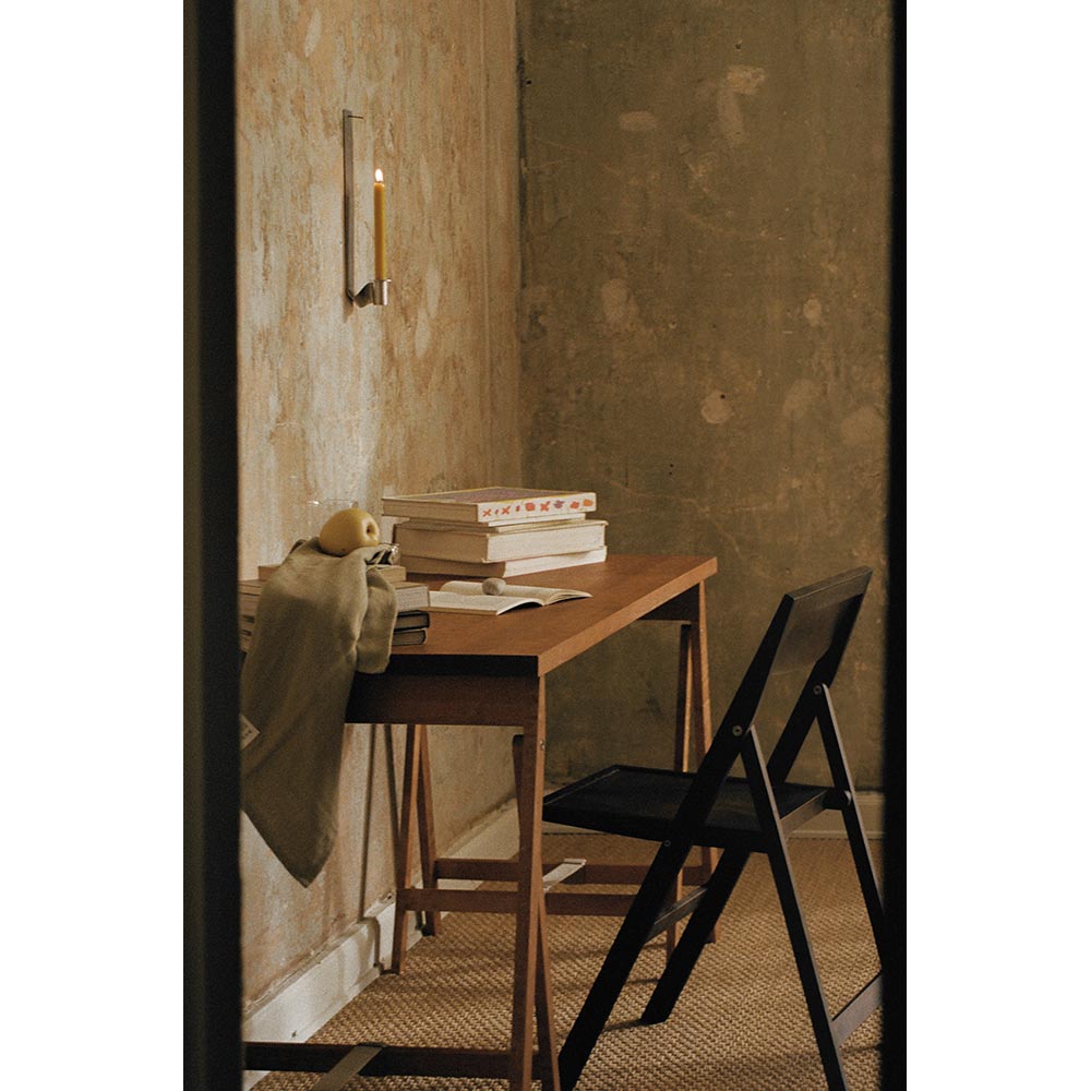 Folding Flat Chair - Dark Brown Birch