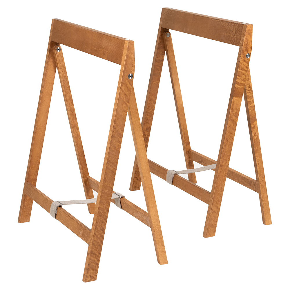 Folding Flat Table Trestles - Warm Brown Birch | Rouse Home