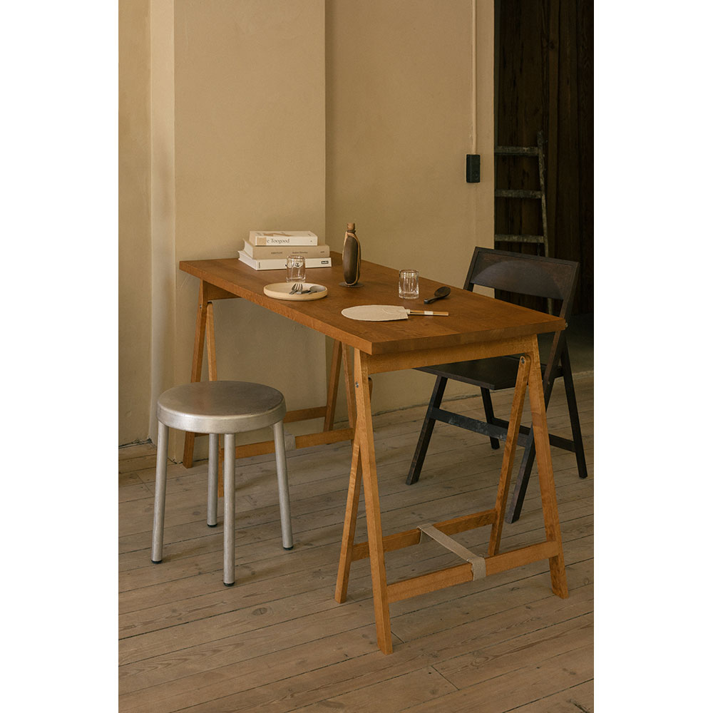 Folding Flat Table Trestles - Warm Brown Birch | Rouse Home