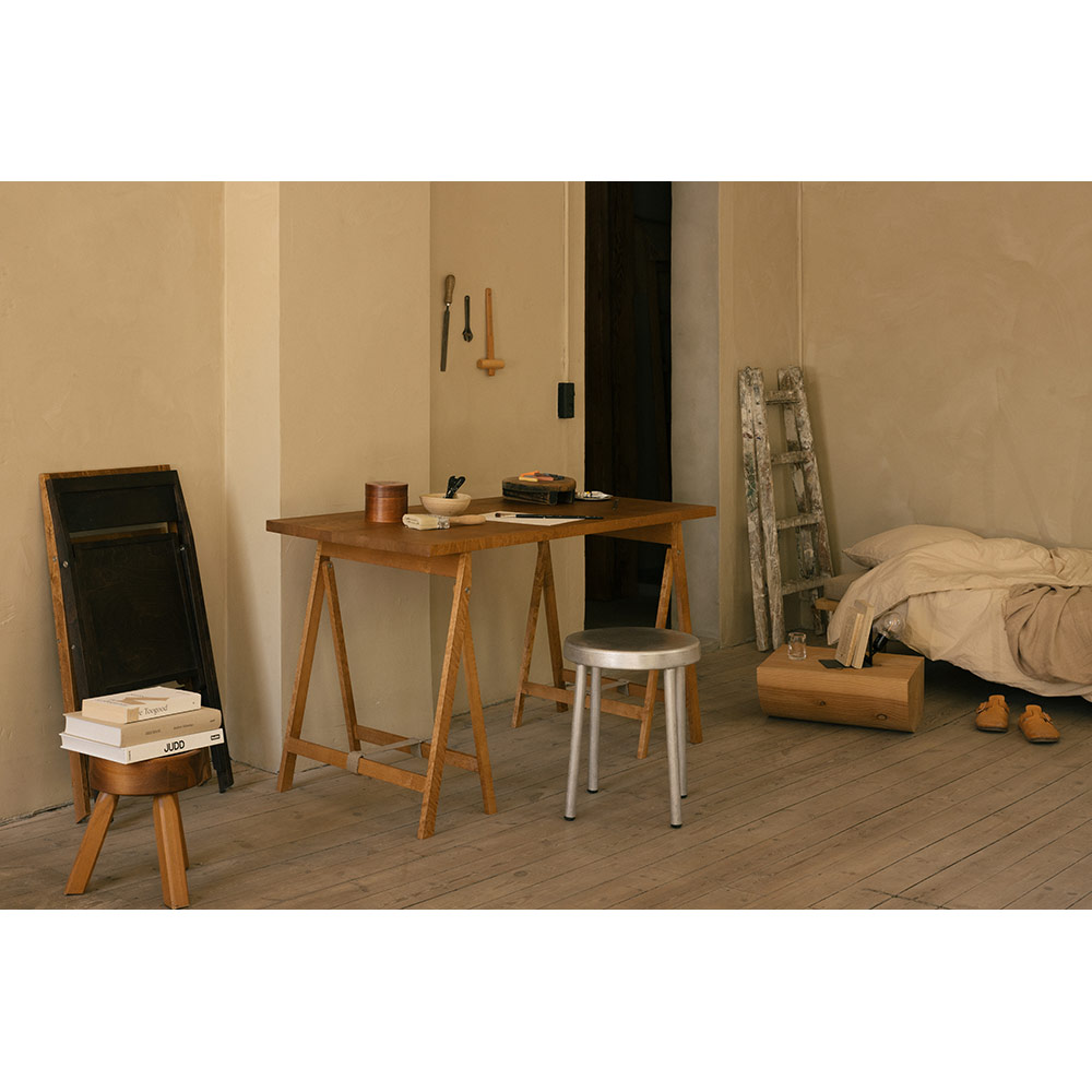 Folding Flat Trestle Table - Warm Brown Birch | Rouse Home