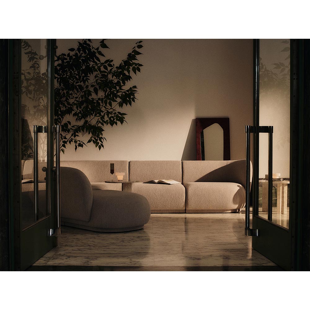 Folia Mirror - Dark Stained Burl, Large