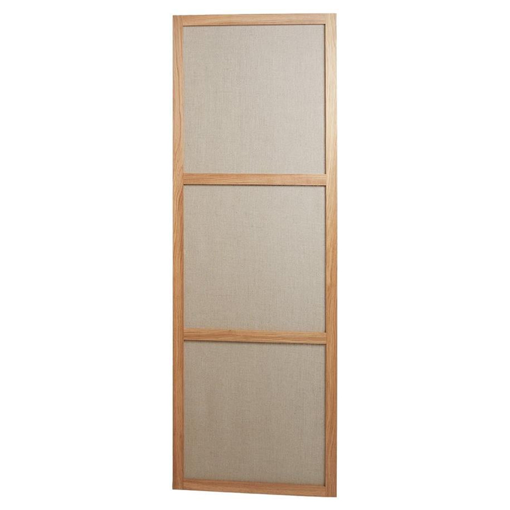 Frame Room Divider - One Panel, Natural Oak, Linen