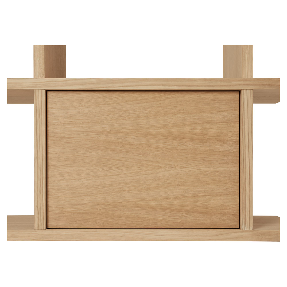 Kona Bookcase Cabinet Insert - Natural Oak