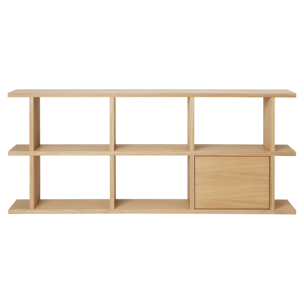 Kona Bookcase Cabinet Insert - Natural Oak