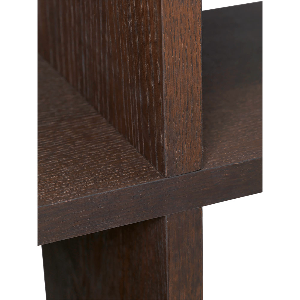 Kona Bookcase - Dark Stained Oak