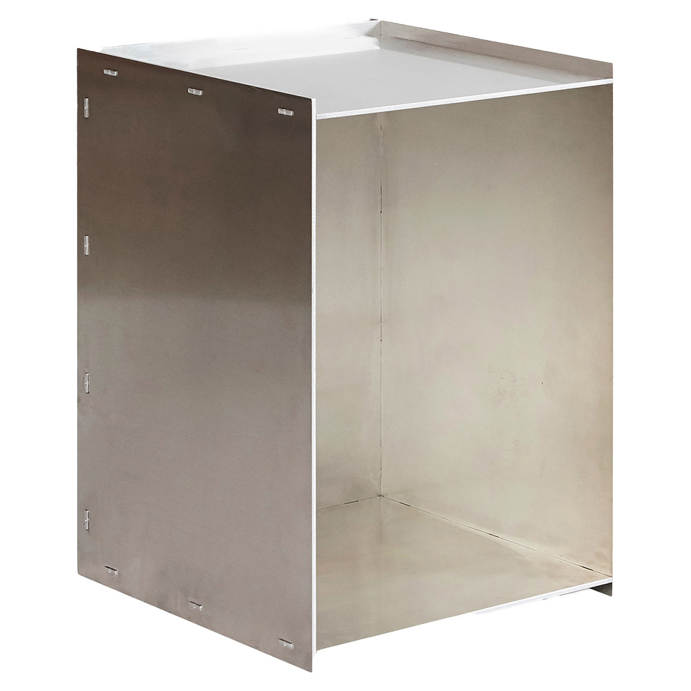 Rivet Box Table - Aluminum | Rouse Home