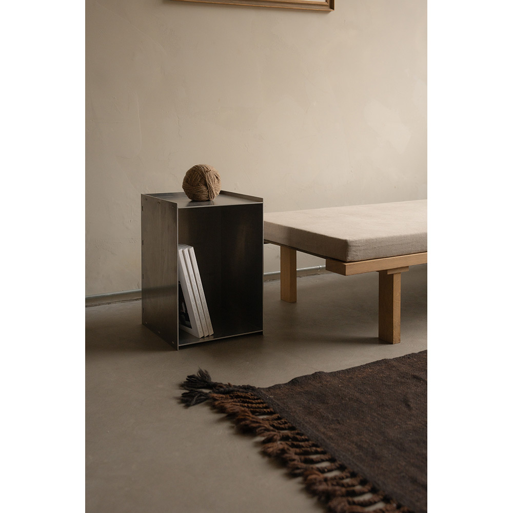 Rivet Box Table - Aluminum | Rouse Home