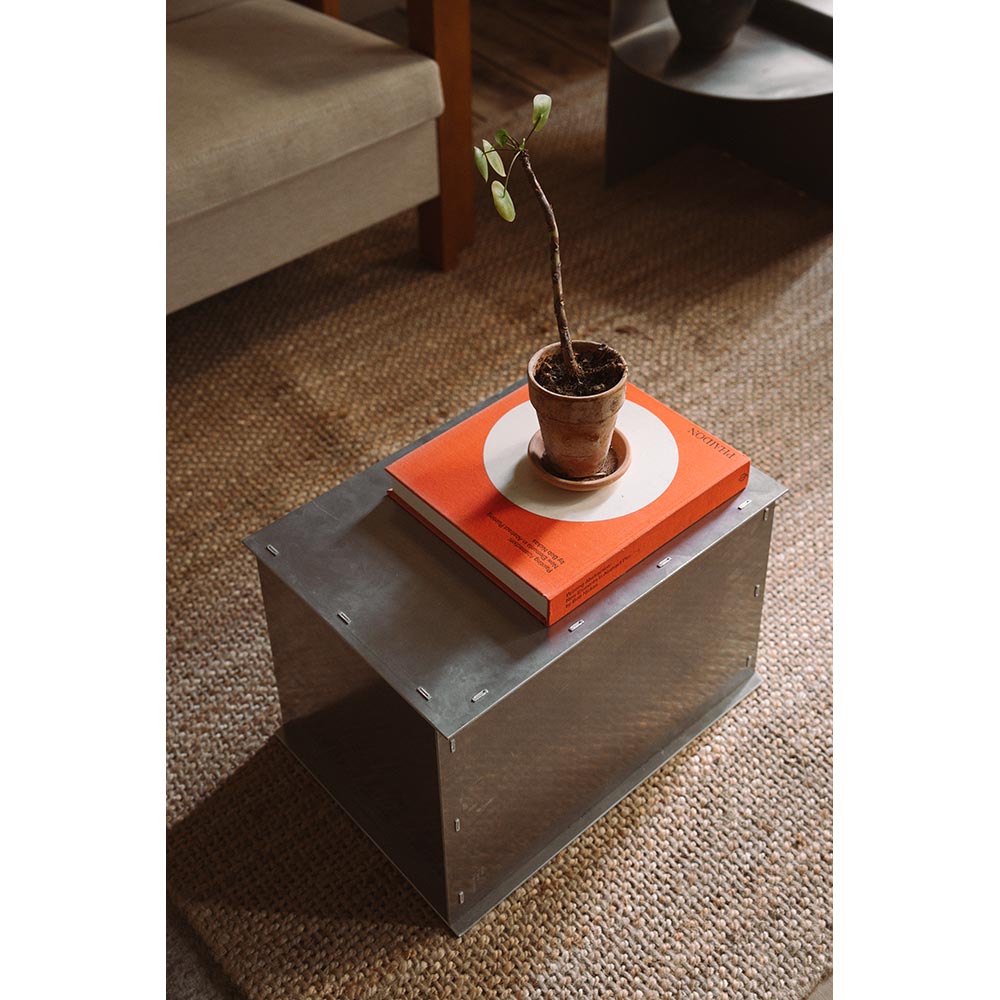 Rivet Box Table - Aluminum | Rouse Home