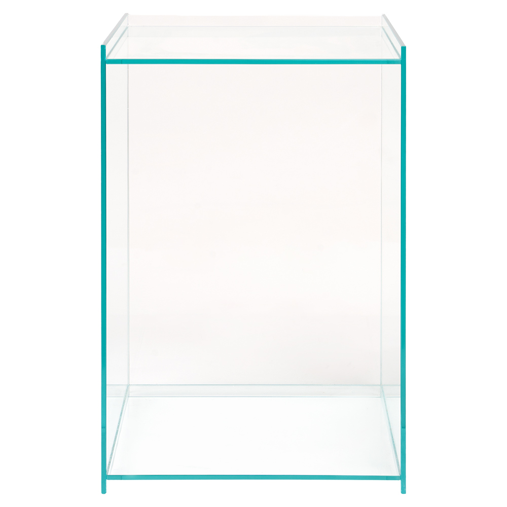 Rivet Box Table - Glass | Rouse Home