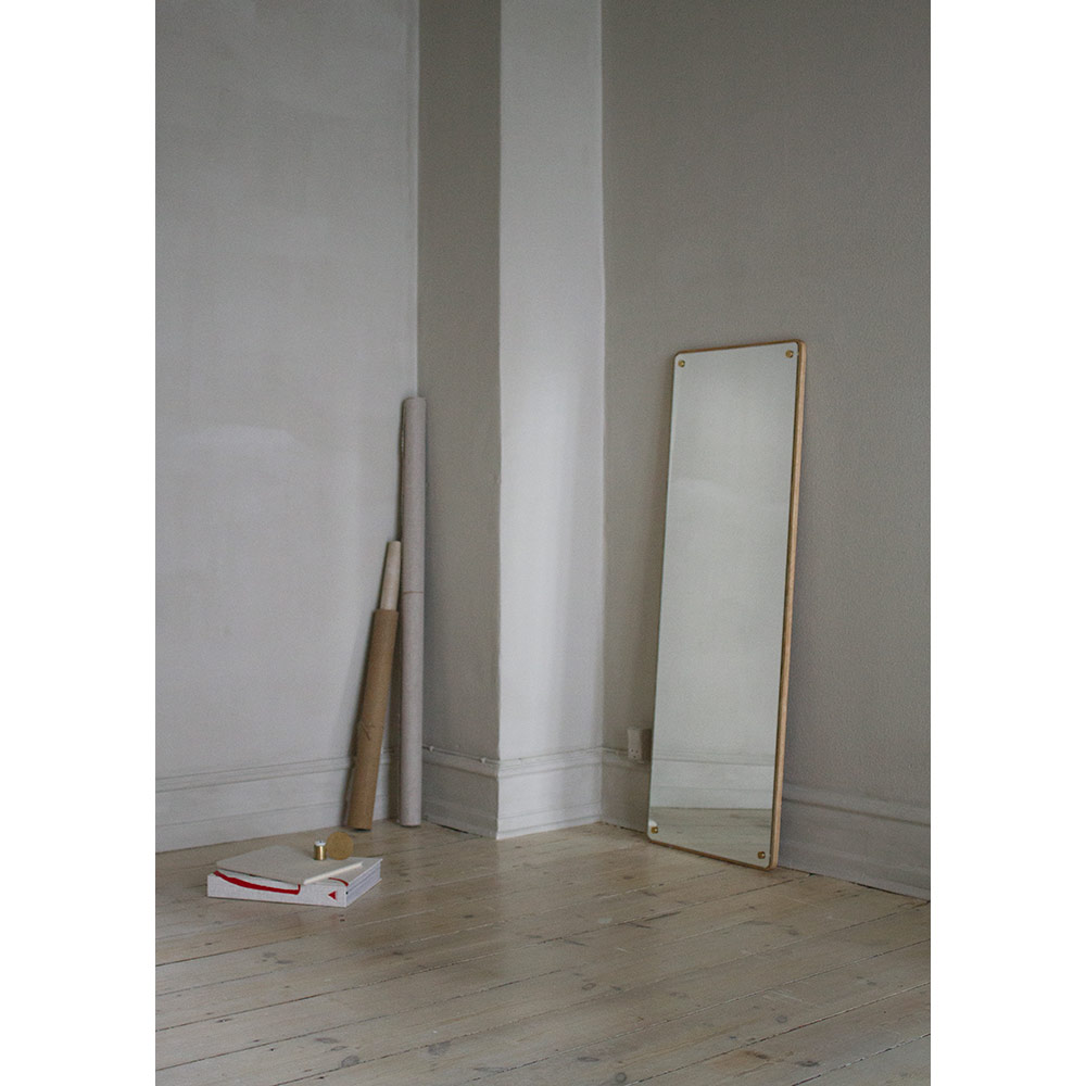 RM-1 Rectangular Mirror - Large, Natural Oak