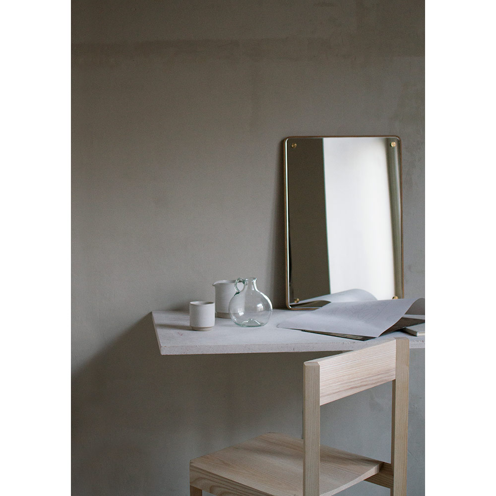 RM-1 Rectangular Mirror - Small, Natural Oak