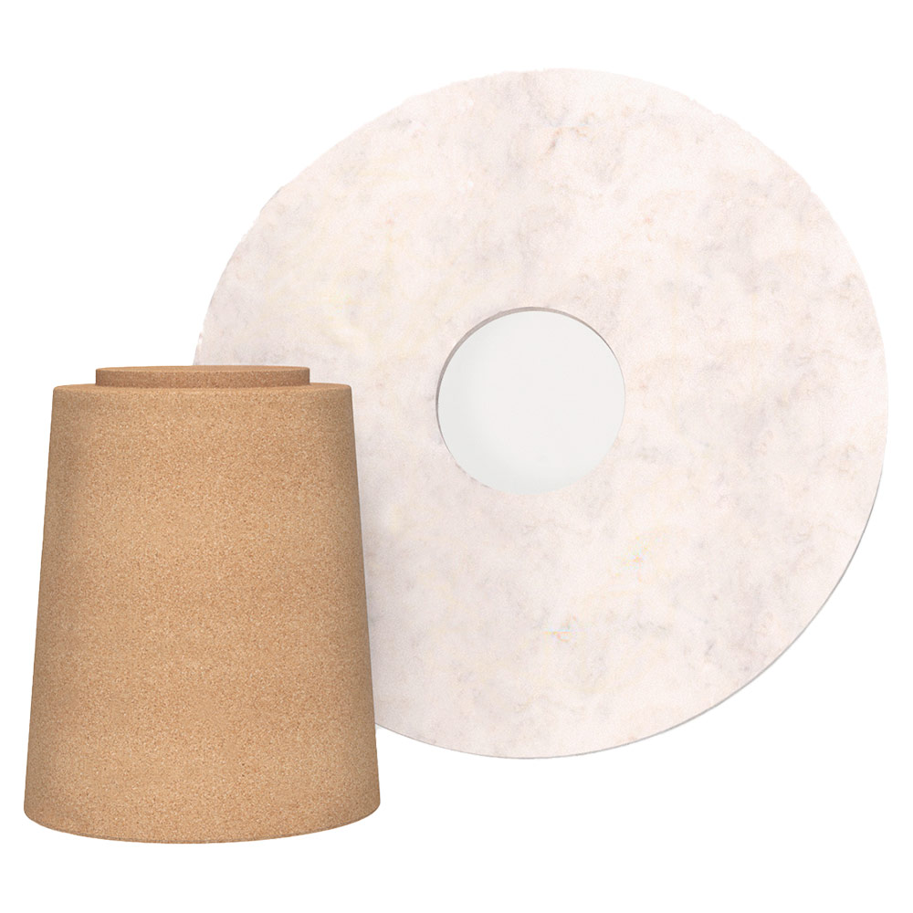Sintra Dining Table - White Marble, Cork