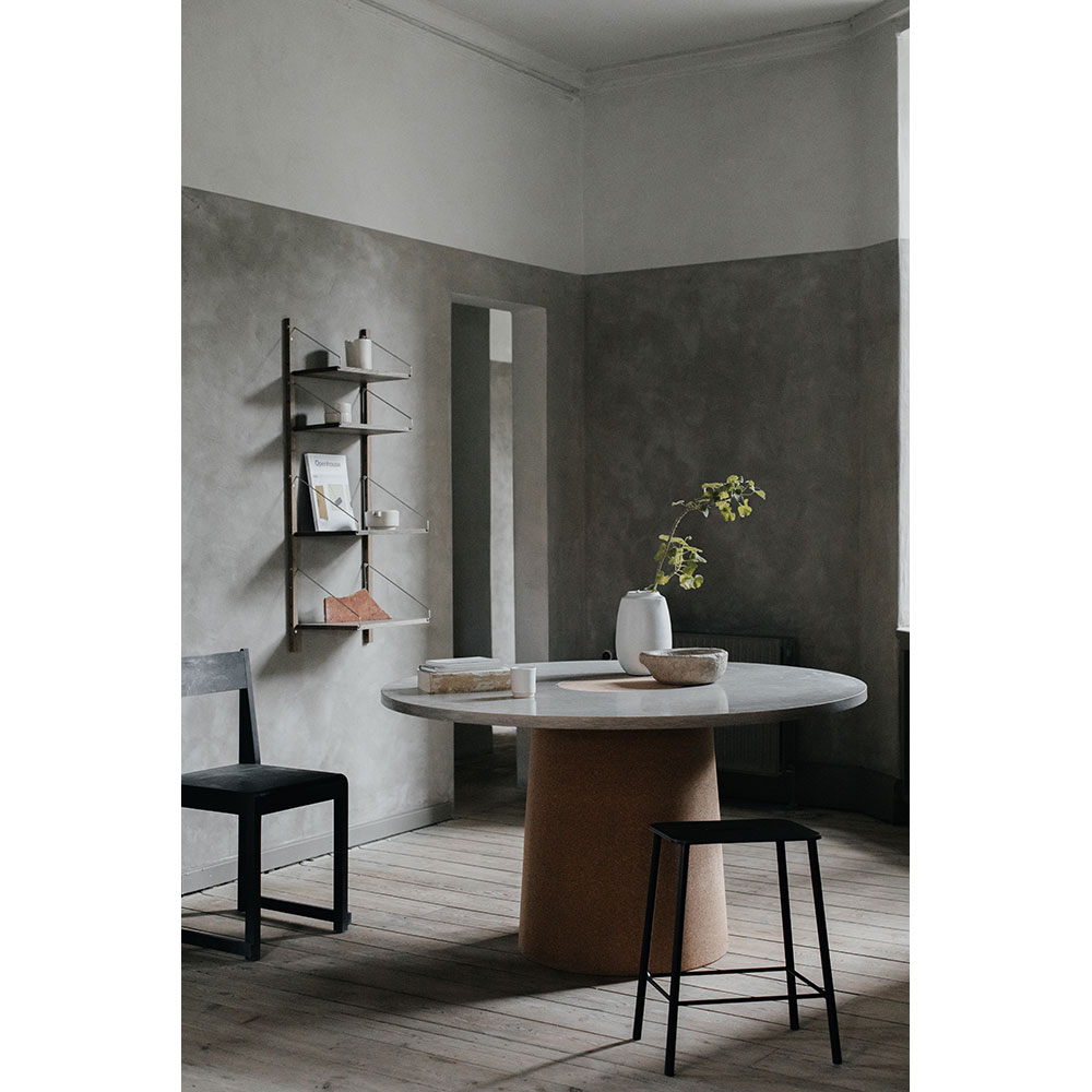 Sintra Dining Table - White Marble, Cork