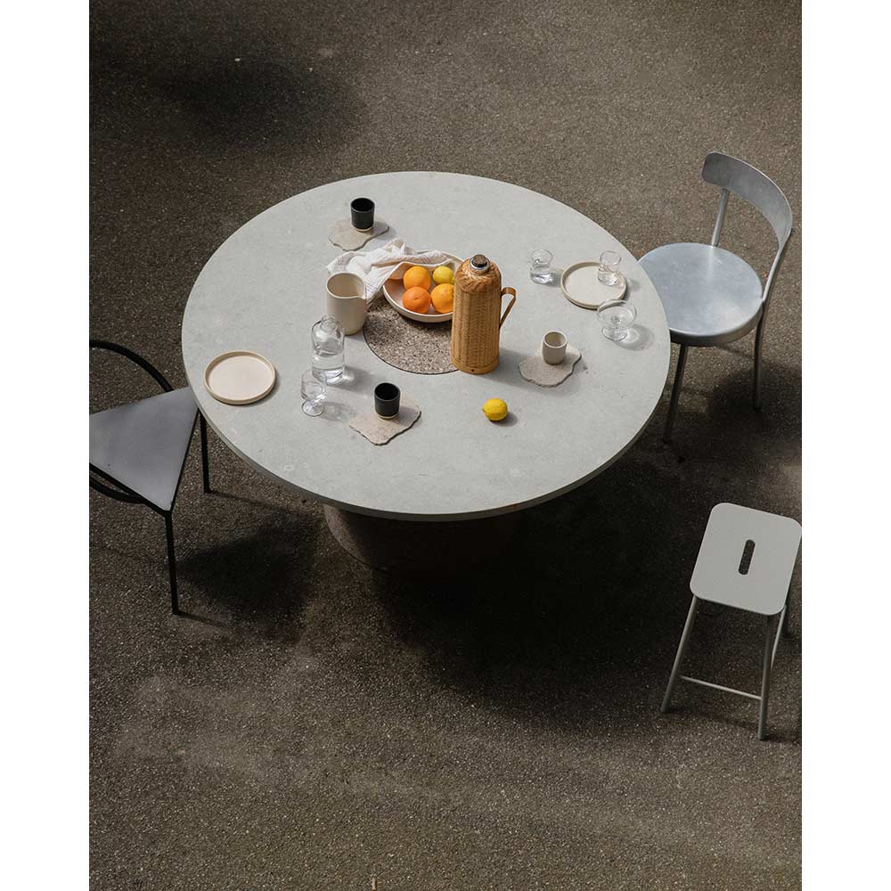 Sintra Dining Table - White Marble, Cork