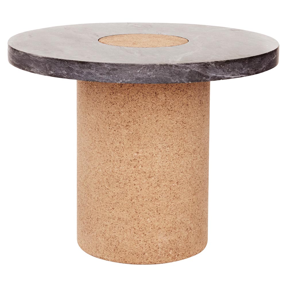 Sintra Table - Large, Black Marble, Cork