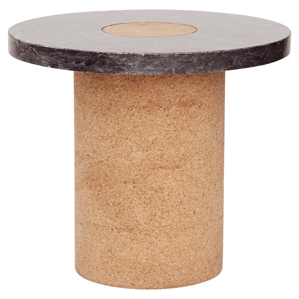 Sintra Table - Small, Black Marble, Cork