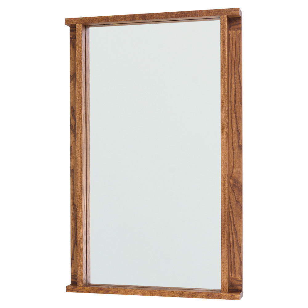 Symmetry Mirror - Small, Honey Ash Wood