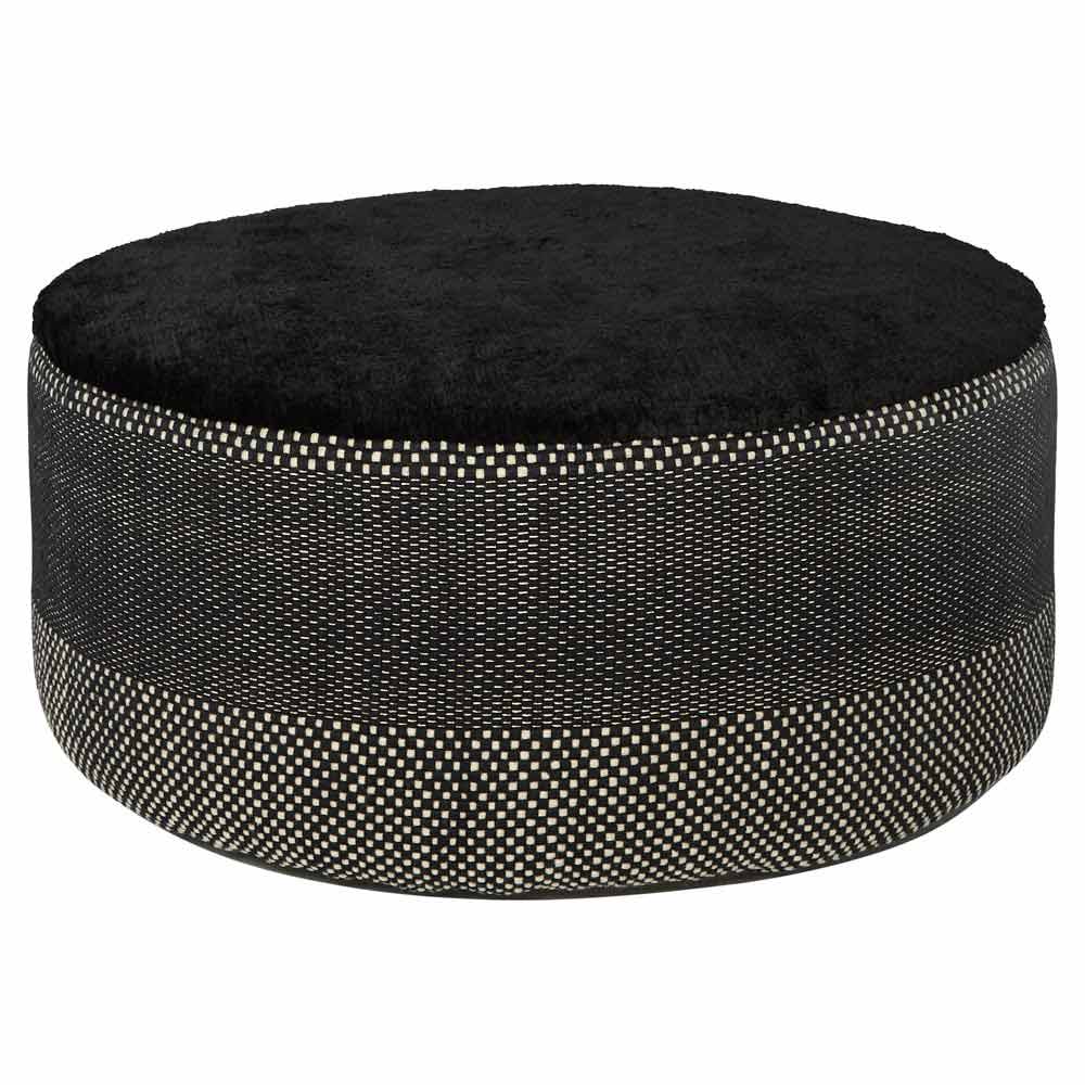Tres Persian Pouf Large Black 01 | Rouse Home