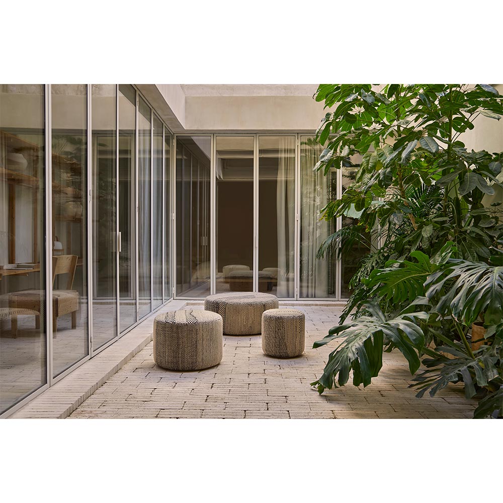 Wabisabi Pouf - Medium, Bone