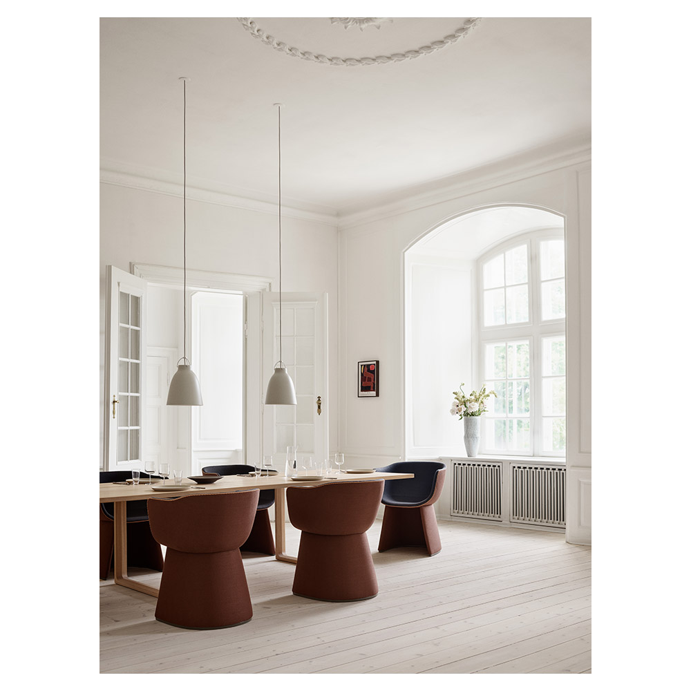 Caravaggio Matte Pendant - White
