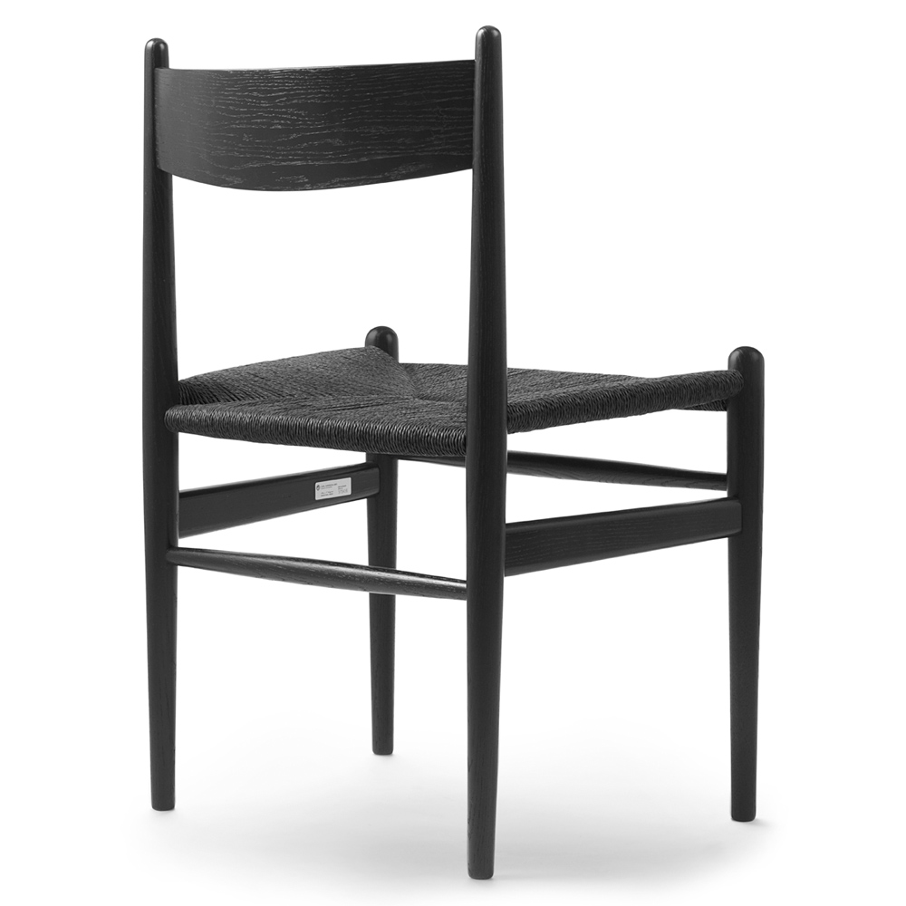 CH36 Dining Chair - Black Paper Cord