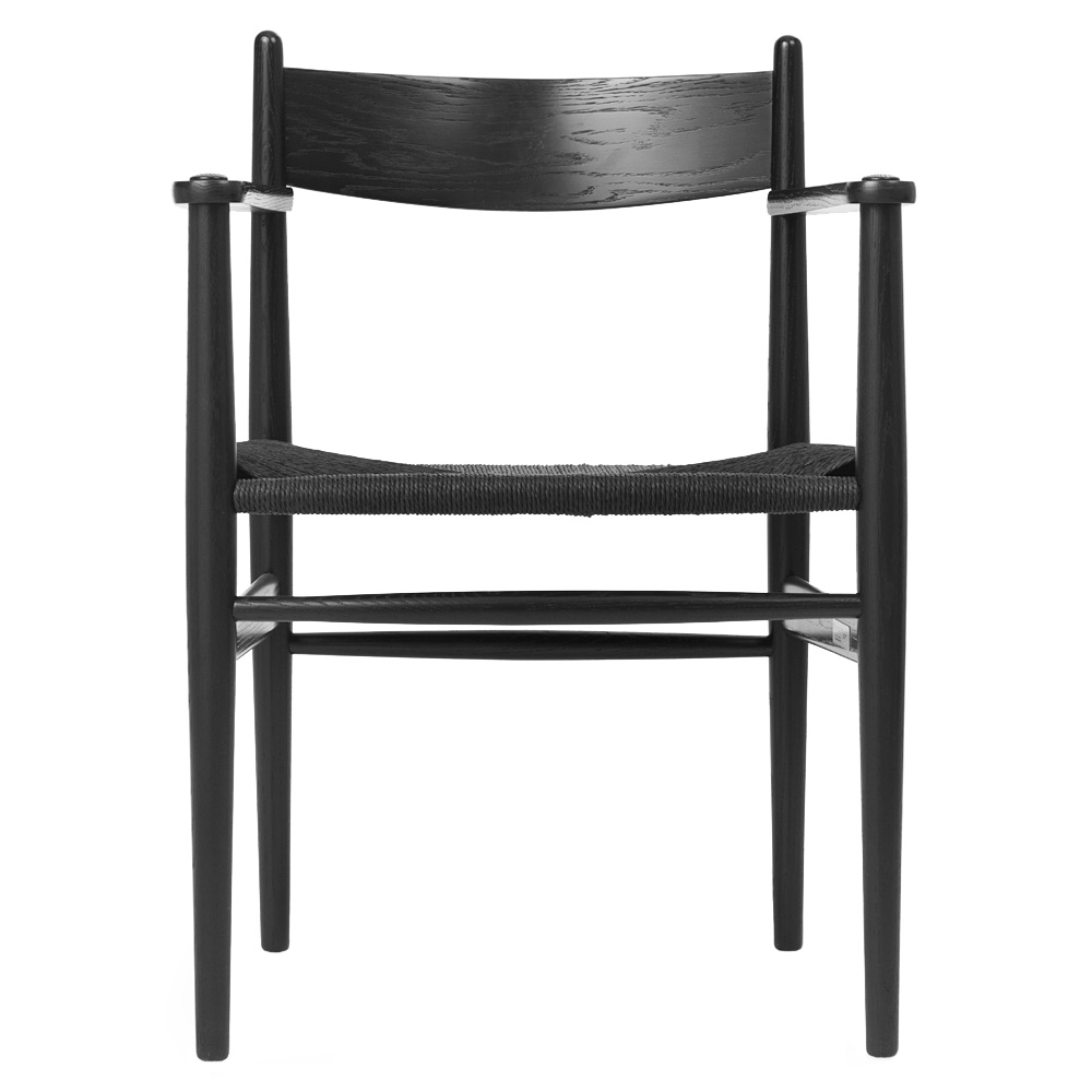 CH37 Dining Chair - Black Paper Cord