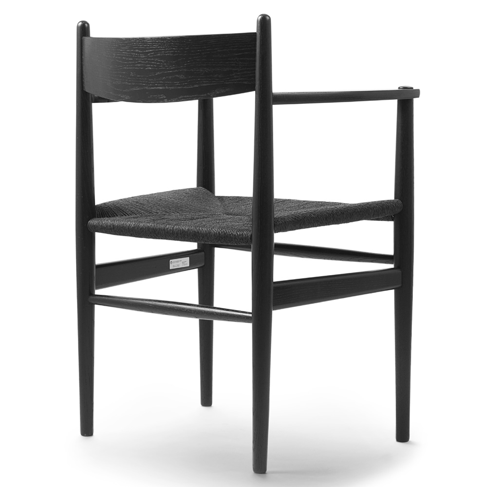 CH37 Dining Chair - Black Paper Cord