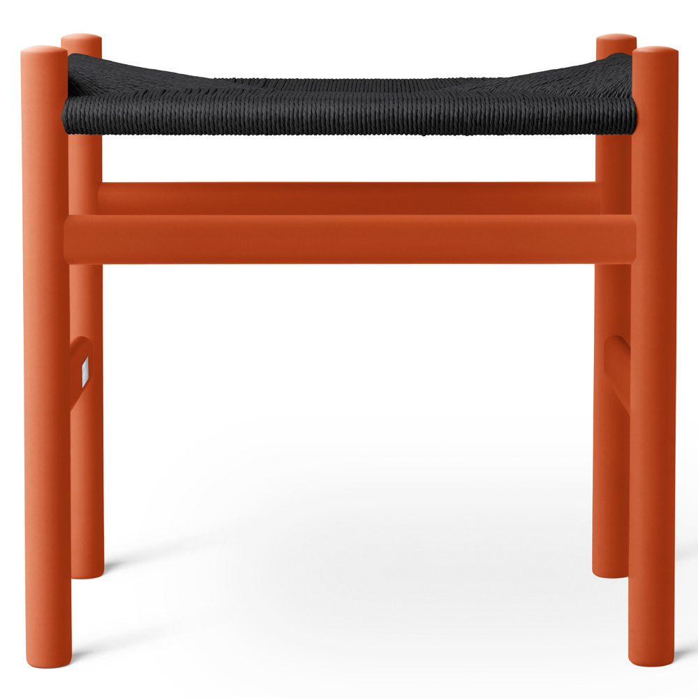 Ch53 Footstool Black Paper Cord 4 | Rouse Home