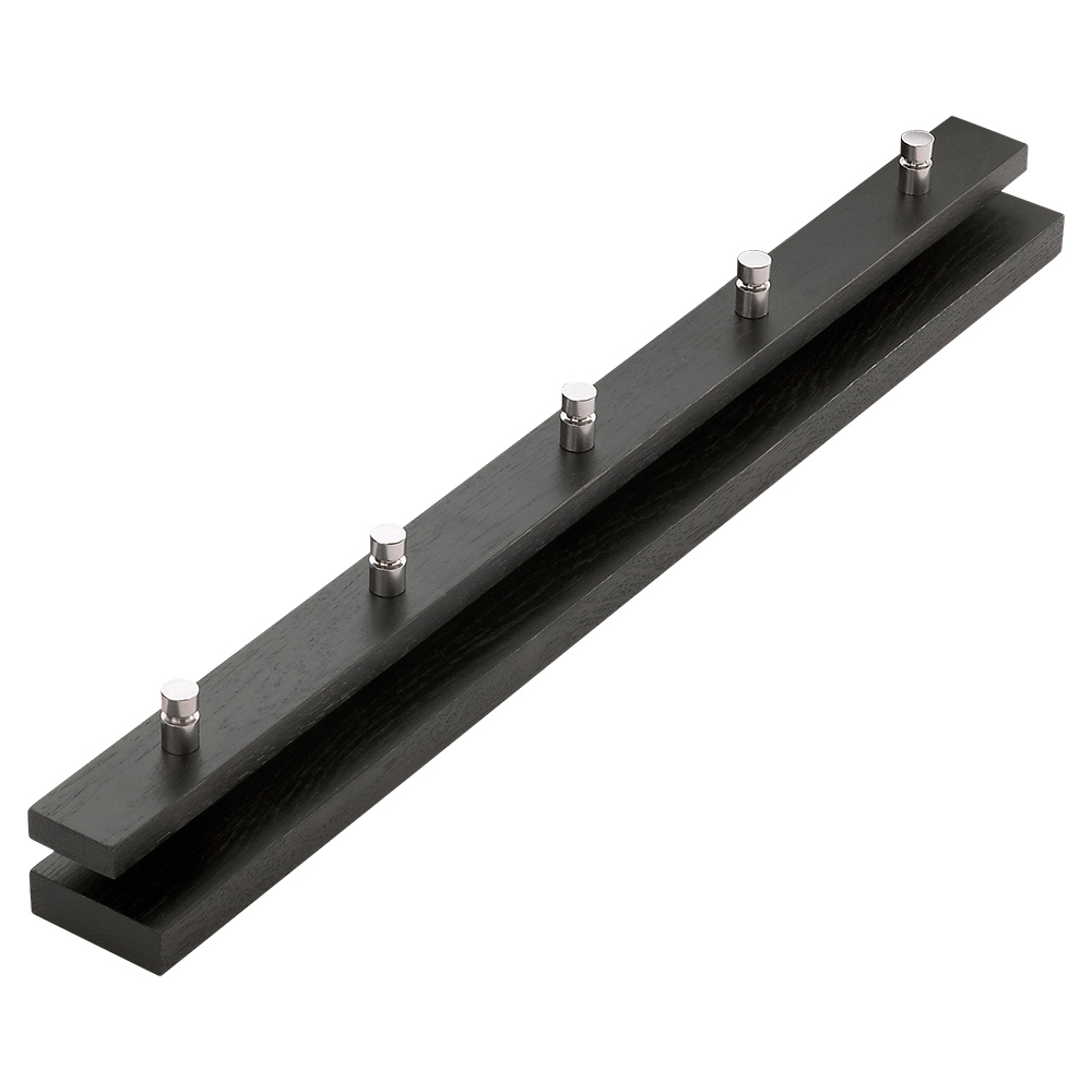 Cutter Coat Rack 28.3" - Black Colored Oak