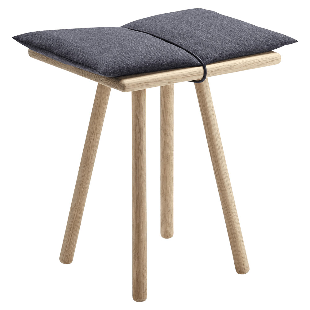 Georg Stool - Oak, Dark Gray