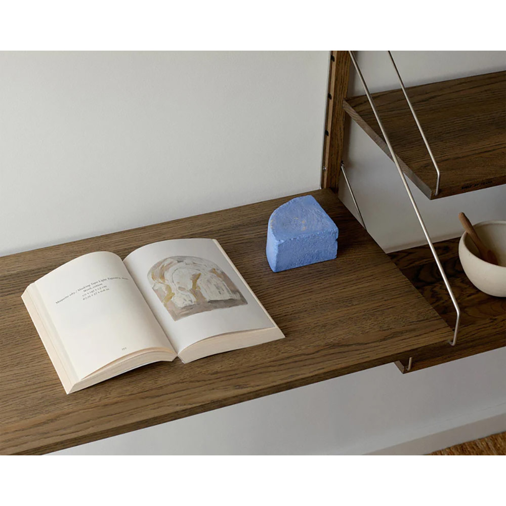 Library Desk Shelf - Dark Oak