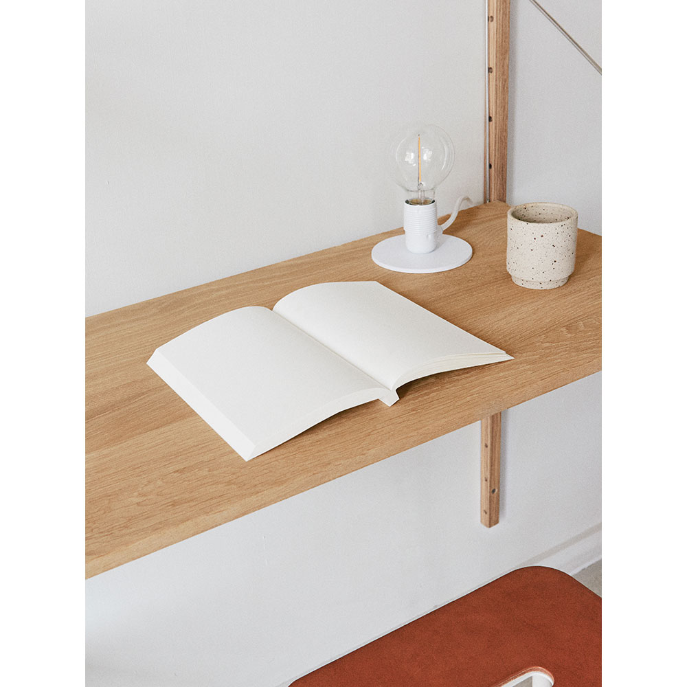 Library Desk Shelf - Natural Oak