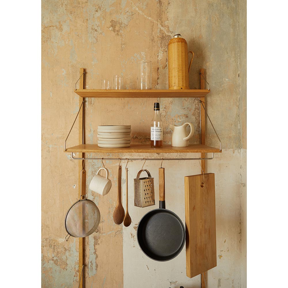 Library Hanger Shelf - Natural Oak