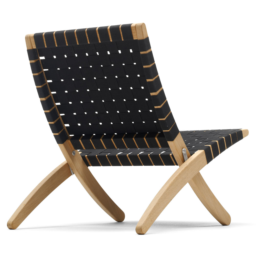 MG501 Cuba Chair - Black Cotton Webbing