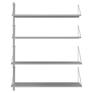 Shelf Library Add-on Section - 31.99"W x 42.67"H, Stainless Steel