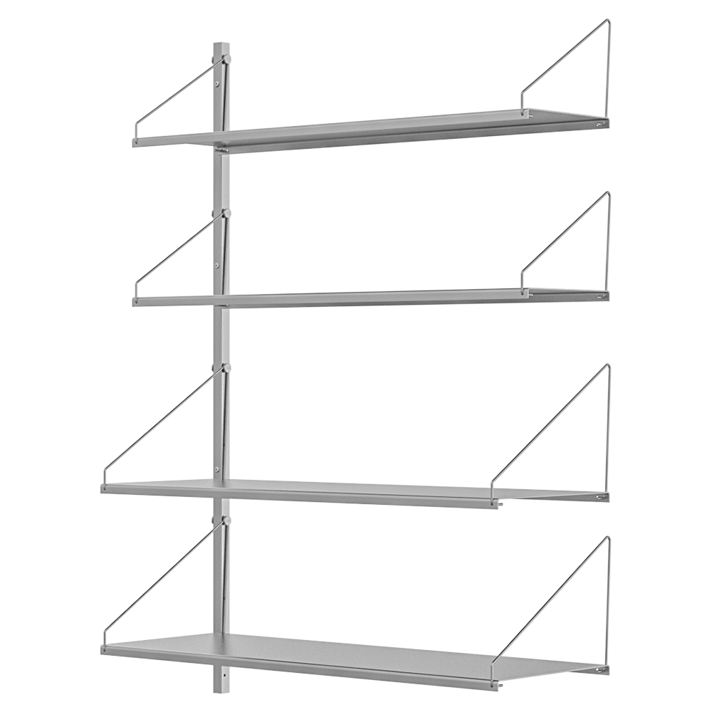 Shelf Library Add-on Section - 31.99"W x 42.67"H, Stainless Steel