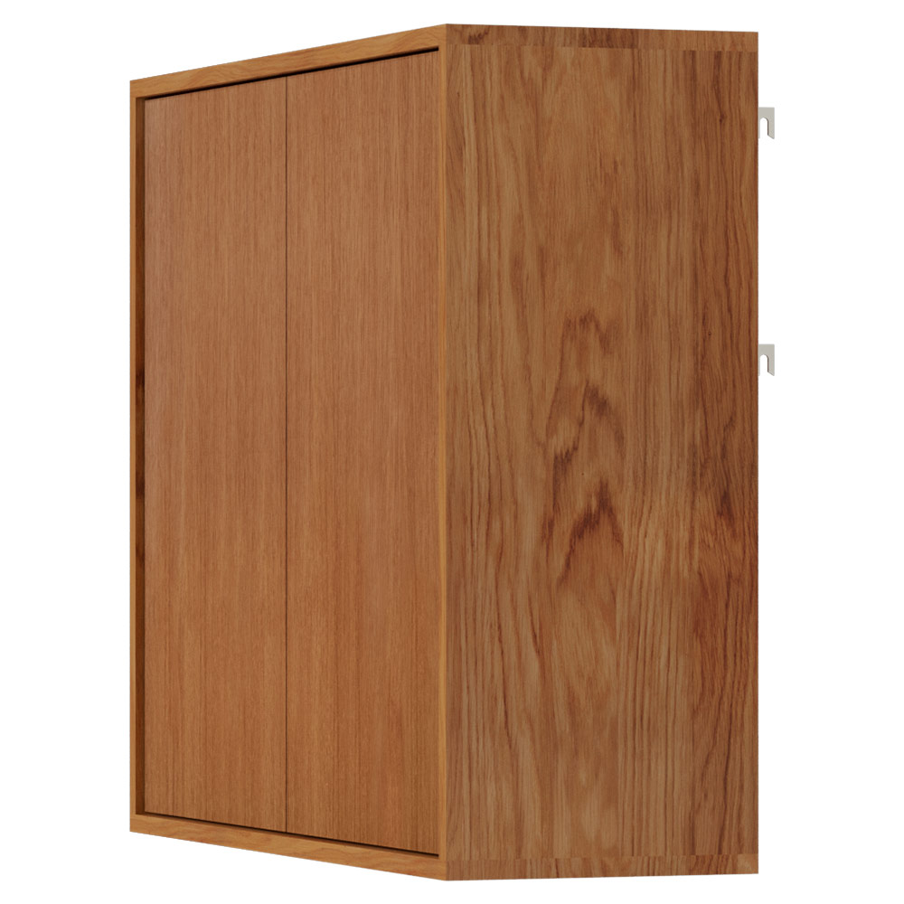 Shelf Library Cabinet - Medium, Natural Oak