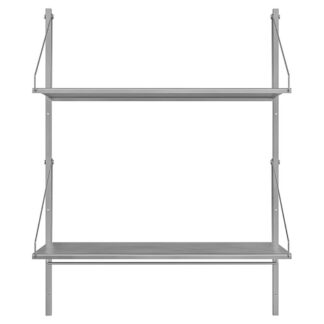 Shelf Library Hanger Section - 32.48"W x 42.67"H, Stainless Steel