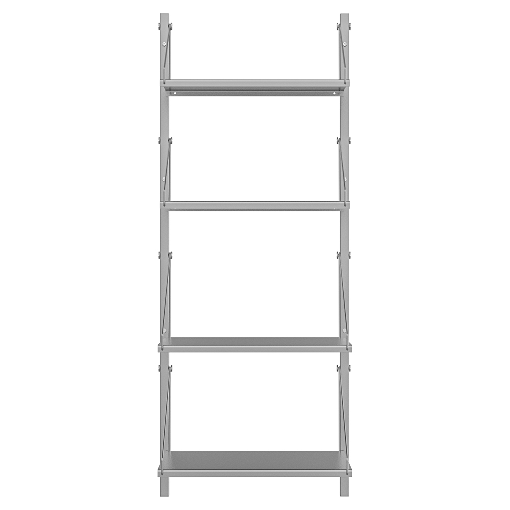 Shelf Library Single Section - 17.12"W x 42.67"H, Stainless Steel