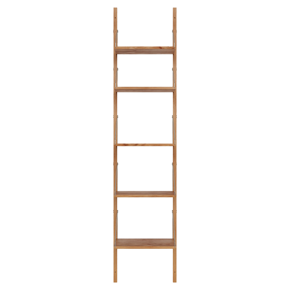 Shelf Library Single Section - 17.12"W x 72.91"H, Natural Oak