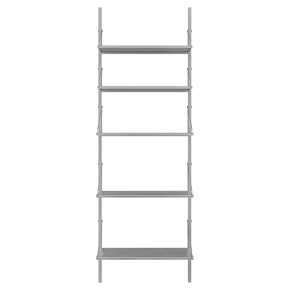 Shelf Library Single Section - 24.61"W x 72.91"H, Stainless Steel