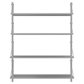 Shelf Library Single Section - 32.48"W x 42.67"H, Stainless Steel