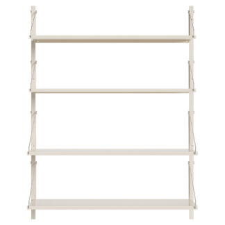 Shelf Library Single Section - 32.48"W x 42.67"H, Warm White Steel